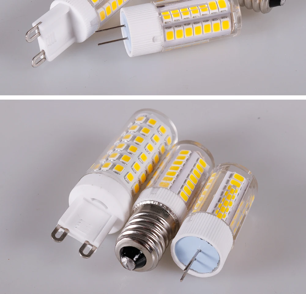 Lâmpada LED G9 Super Brilhante 3W 5W 7W Cerâmica AC220V Luz Quente ou Fria