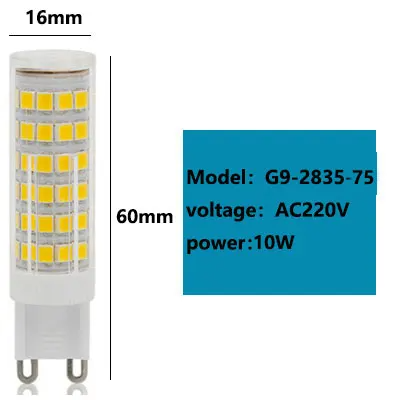 Lâmpada LED G9 9W a 25W Luz Fria Quente ou Natural