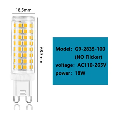 Lâmpada LED G9 9W a 25W Luz Fria Quente ou Natural