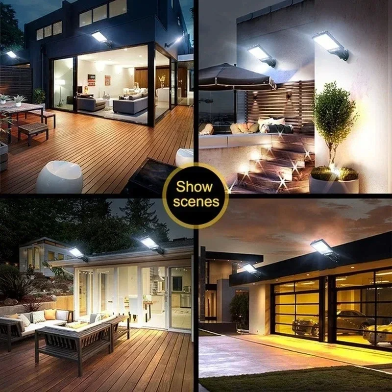 Luminária Solar LED de Parede com Sensor de Presença Para Áreas Externas