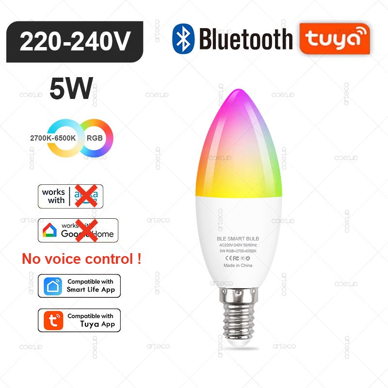 Lâmpada LED Inteligente Tuya com Controle por Wi-Fi, Zigbee ou Bluetooth