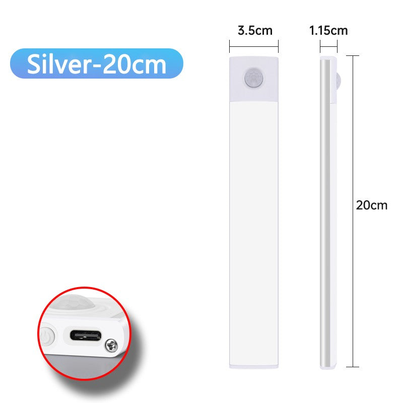 Luminária LED Sem Fio Bateria com 4 Semanas de Duração Recarregável com Sensor de Movimento Ultrafina