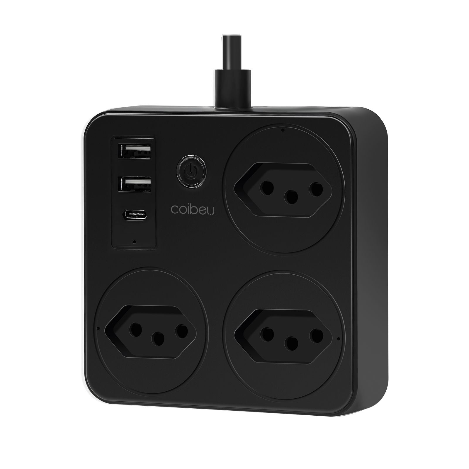 Régua de Tomadas com Extensão e Portas USB - 2M 110-220V Padrão Brasil