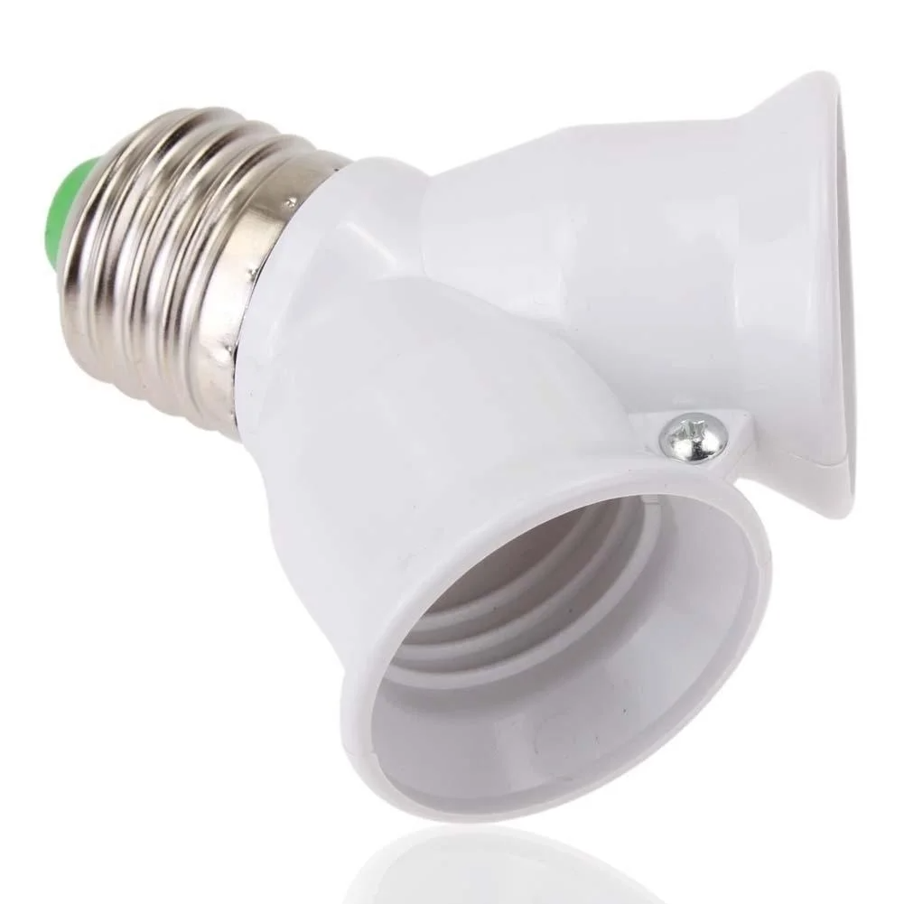 Adaptador Soquete E27 para 2 Lâmpadas LED E27