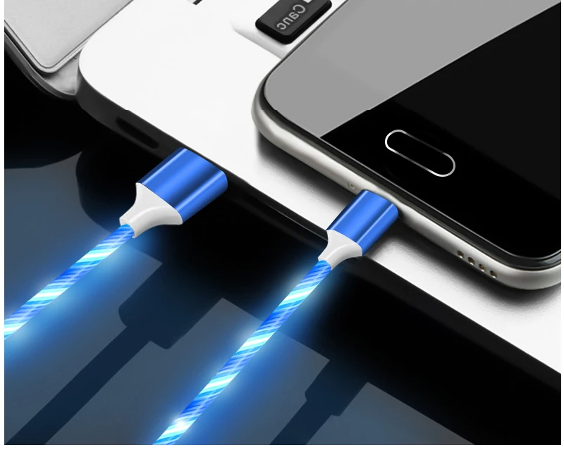 Cabo USB LED Fluorescente de Carregamento Rápido Vários Modelos