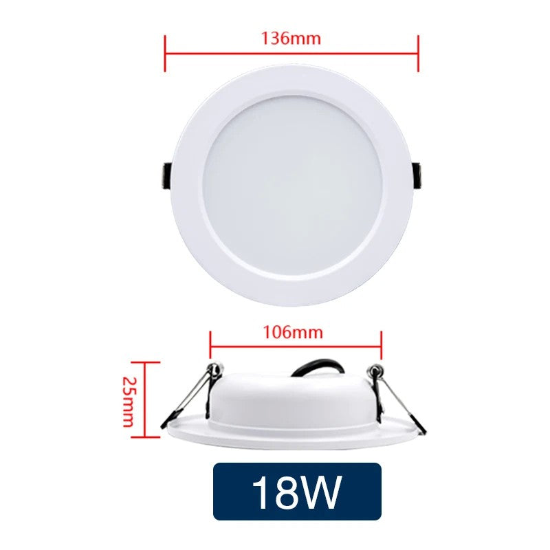 Spot LED Embutido Redondo 5W a 18W AC110V 220V