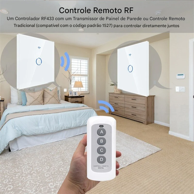 Interruptor de Luz Inteligente Axus UE Wi-Fi Touch