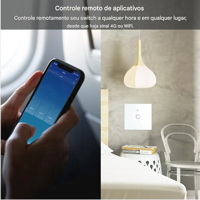 Interruptor de Luz Inteligente Axus UE Wi-Fi Touch