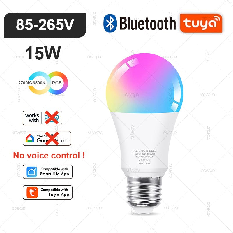 Lâmpada LED Inteligente Tuya com Controle por Wi-Fi, Zigbee ou Bluetooth