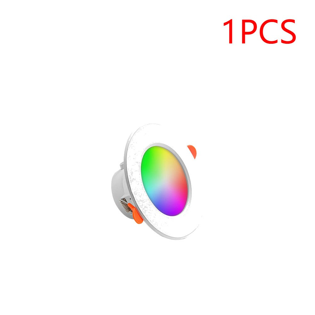 Kit 1-10 Spots de Luz LED Inteligente 10W RGB com Controle por App e Bluetoot