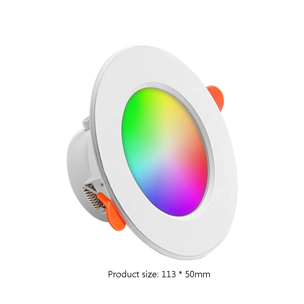 Kit 1-10 Spots de Luz LED Inteligente 10W RGB com Controle por App e Bluetoot