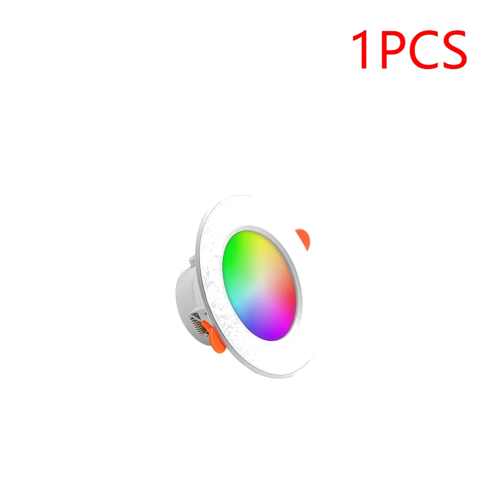 Kit 1-10 Spots de Luz LED Inteligente 10W RGB com Controle por App e Bluetoot