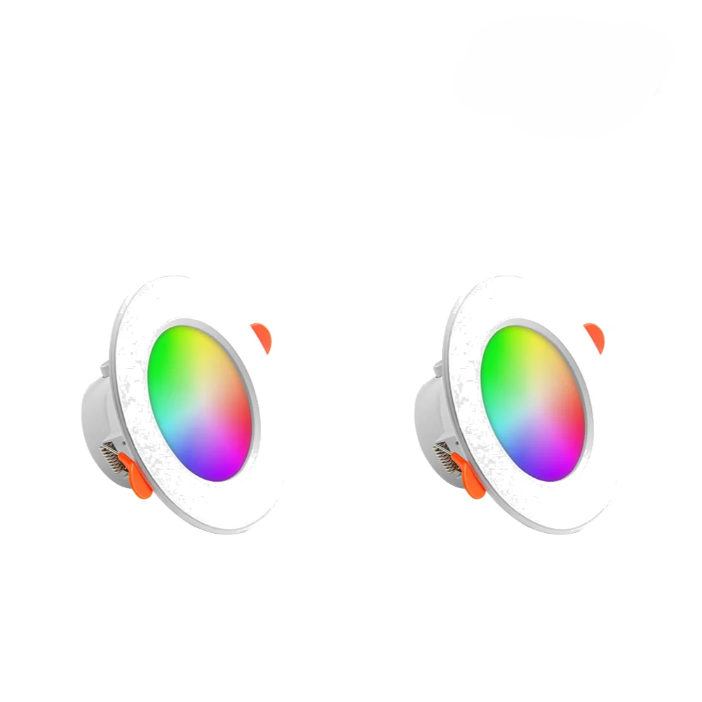 Kit 1-10 Spots de Luz LED Inteligente 10W RGB com Controle por App e Bluetoot