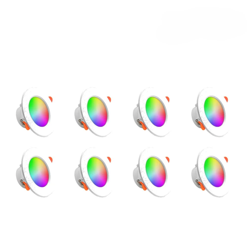 Kit 1-10 Spots de Luz LED Inteligente 10W RGB com Controle por App e Bluetoot
