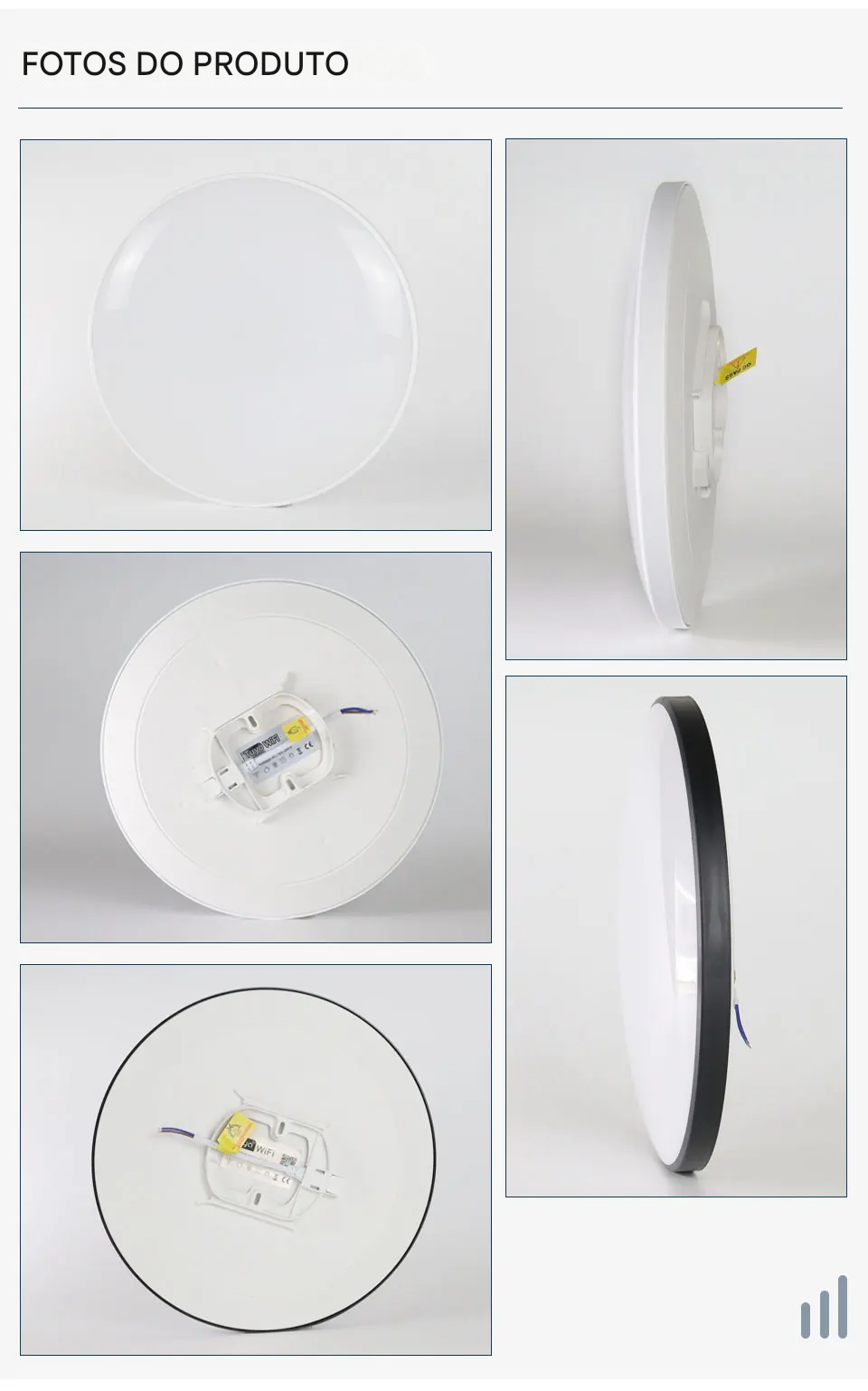 Luminária LED Plafon Inteligente Tuya Wi-Fi 24W 220V RGB com Controle por App Alex
