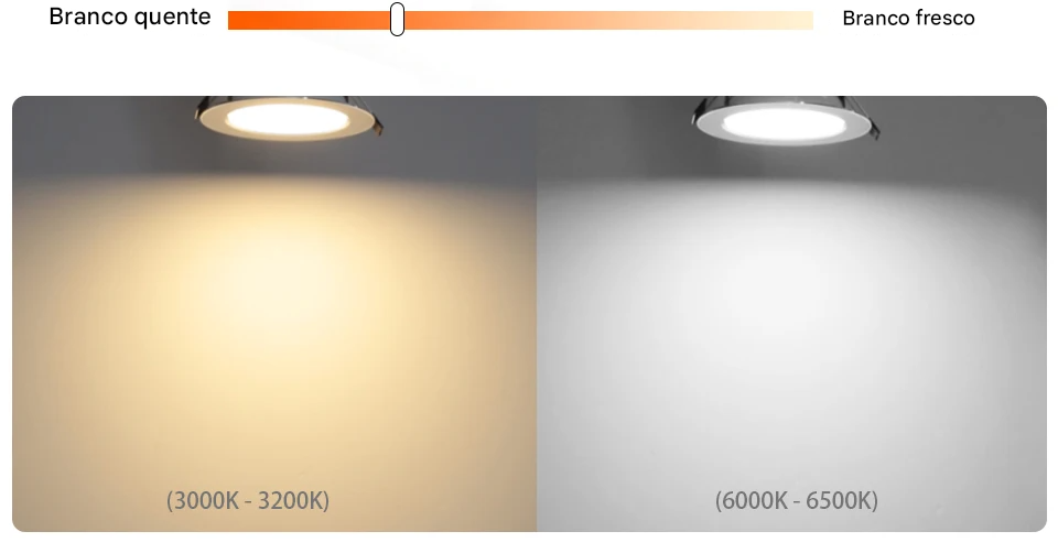 Spot LED Embutido Redondo 7W a 18W AC220V 240V