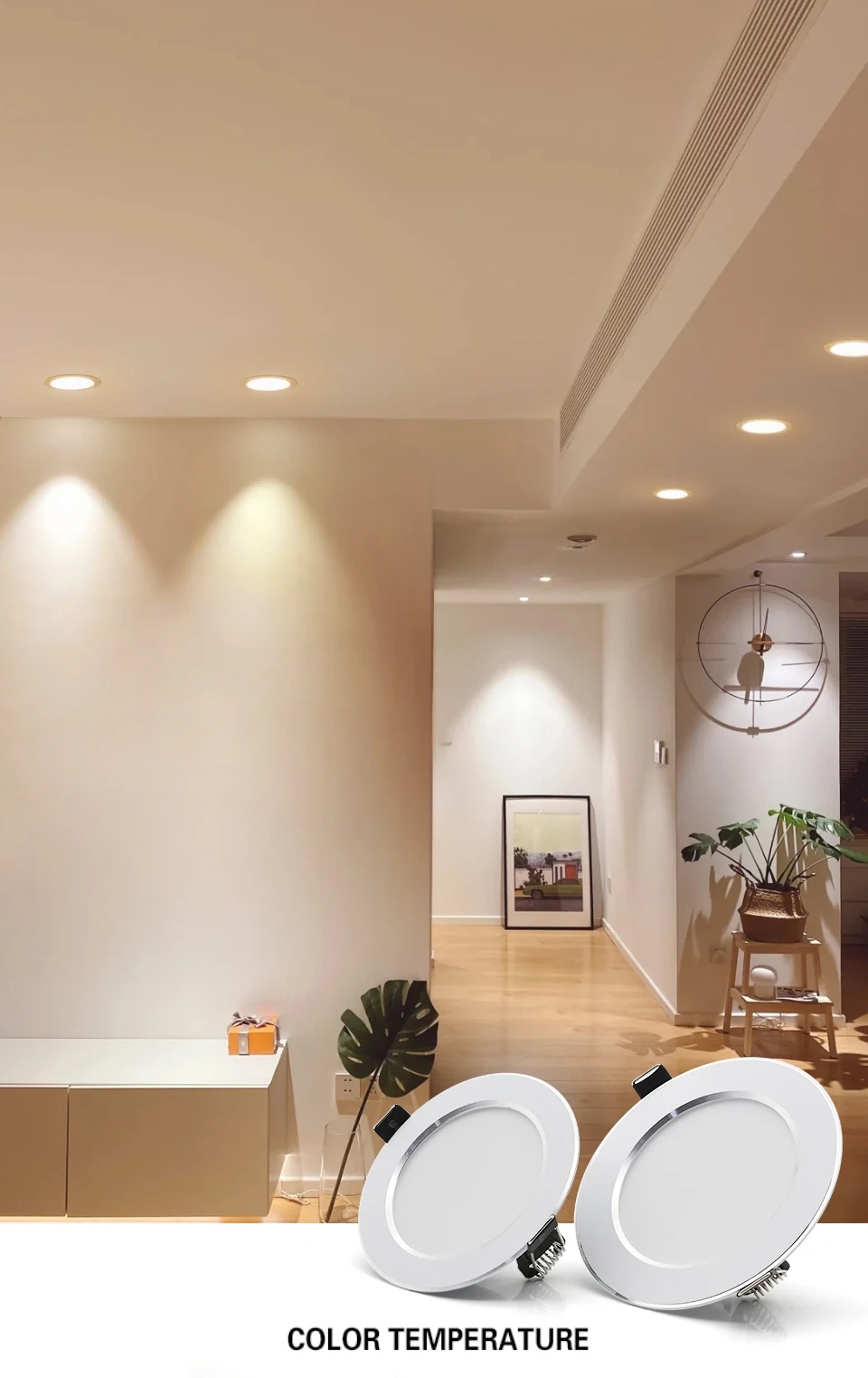 Spot LED Embutido Redondo 7W a 18W AC220V 240V