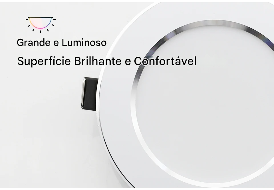 Spot LED Embutido Redondo 7W a 18W AC220V 240V