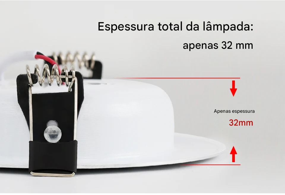 Spot LED Embutido Redondo 7W a 18W AC220V 240V