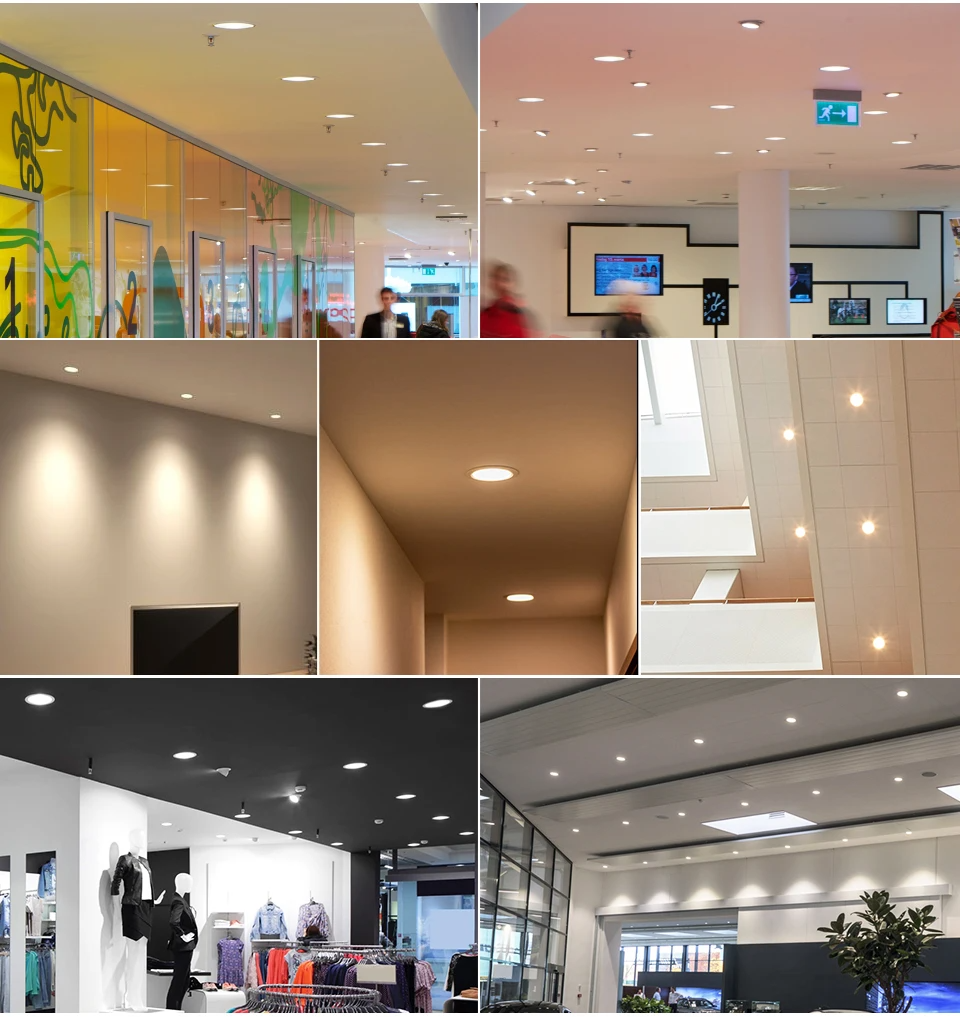 Spot LED Embutido Redondo 7W a 18W AC220V 240V