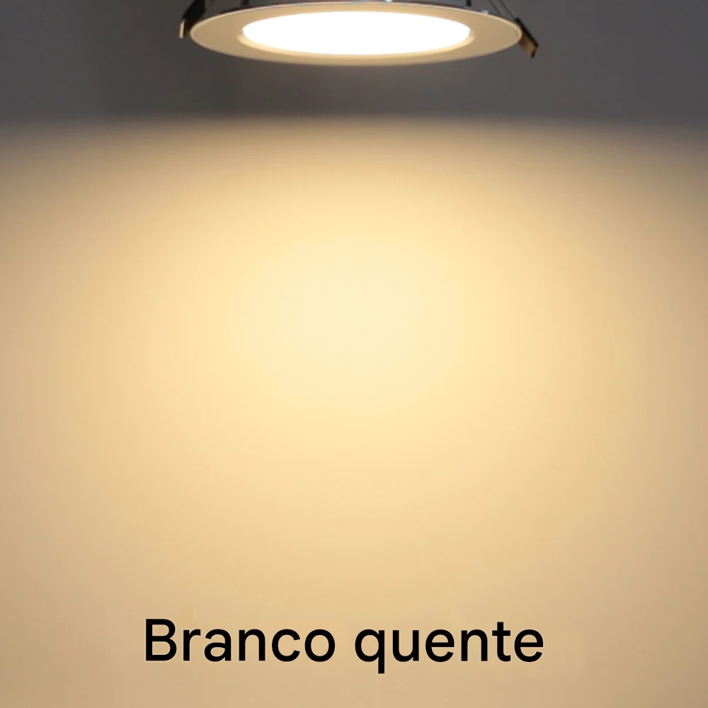Spot LED Embutido Redondo 7W a 18W AC220V 240V