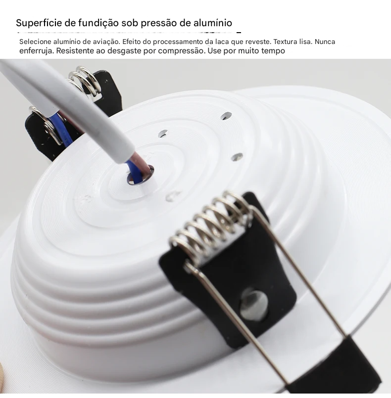 Kit com 10 Spots LED Redondo 220V Embutido