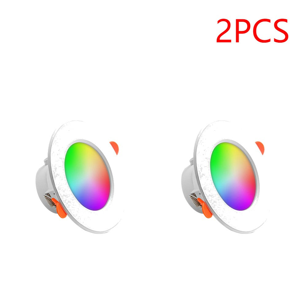 Kit 1-10 Spots de Luz LED Inteligente 10W RGB com Controle por App e Bluetoot
