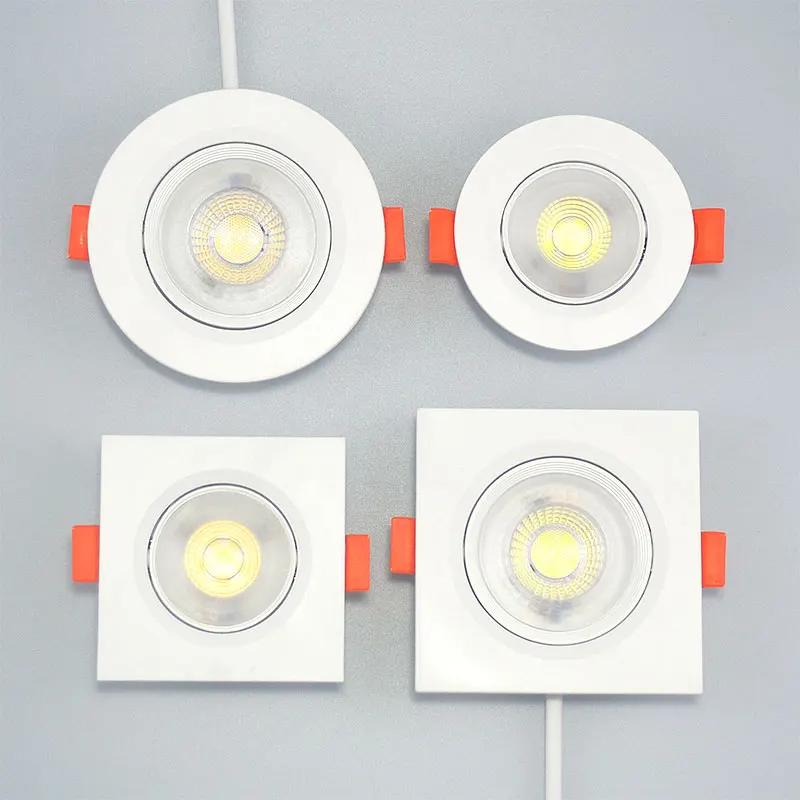 Spot LED Embutido com Ângulo Ajustável 3W a 12W Rotativo