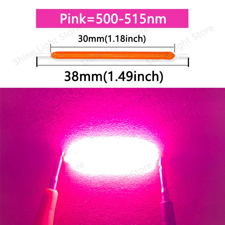Kit de 10 a 1200 LEDs Filamento COB 3V 38mm para Decoração