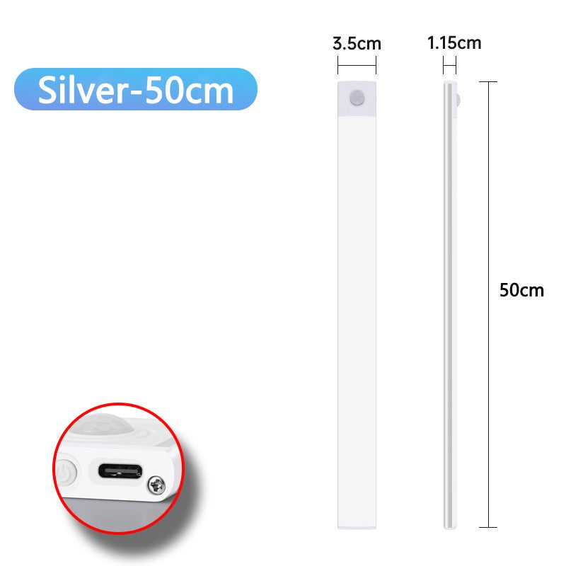 Luminária LED Sem Fio Bateria com 4 Semanas de Duração Recarregável com Sensor de Movimento Ultrafina