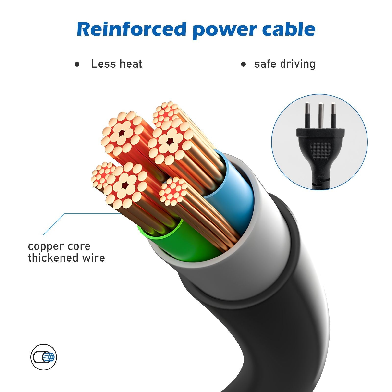 Régua de Tomadas com Extensão e Portas USB - 5M 110-220V Padrão Brasil