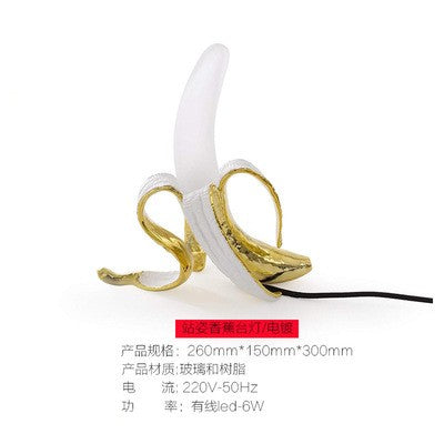 Luminária de Mesa Banana LED Criativa com Iluminação Confortável