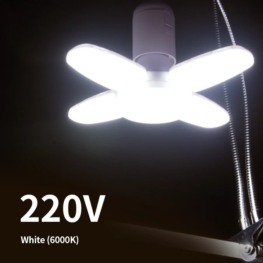 Lâmpada LED Dobrável E27 em Forma de Ventilador 40 LEDs 110V 220V
