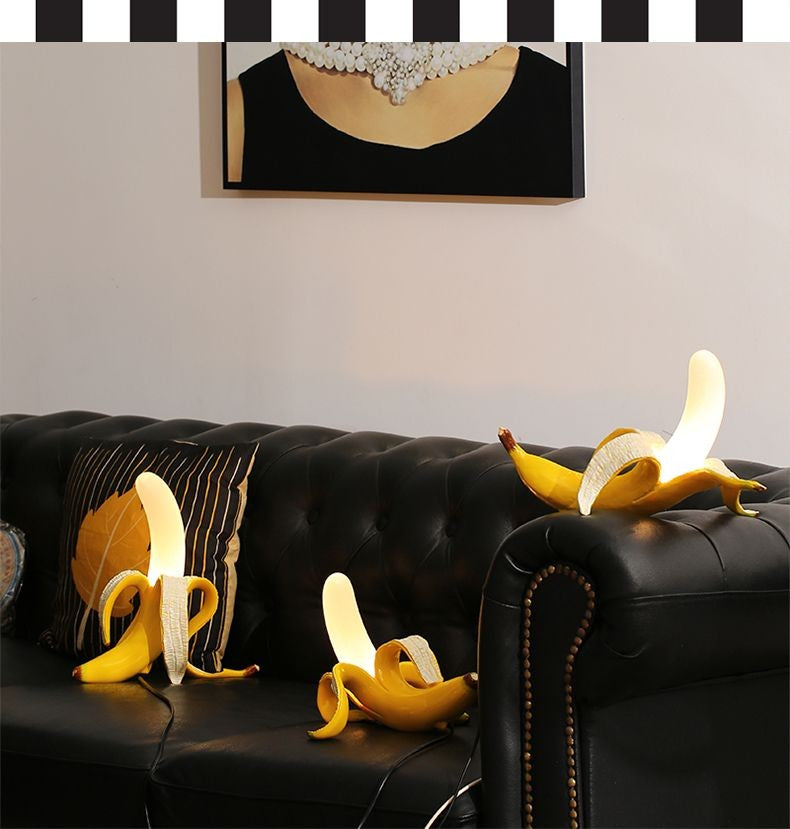 Luminária de Mesa Banana LED Criativa com Iluminação Confortável