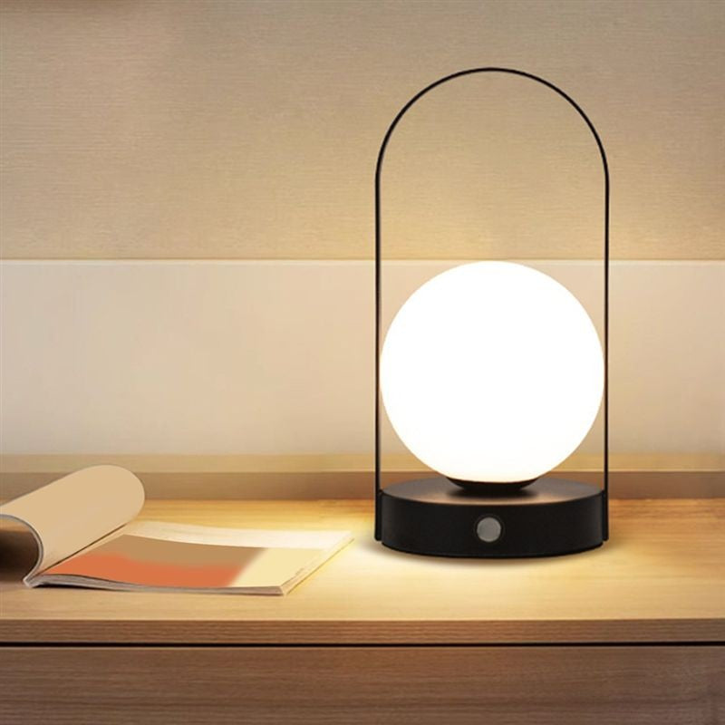 Luminária de Mesa LED Portátil de Metal Suspensa Para Áreas Externas e Internas