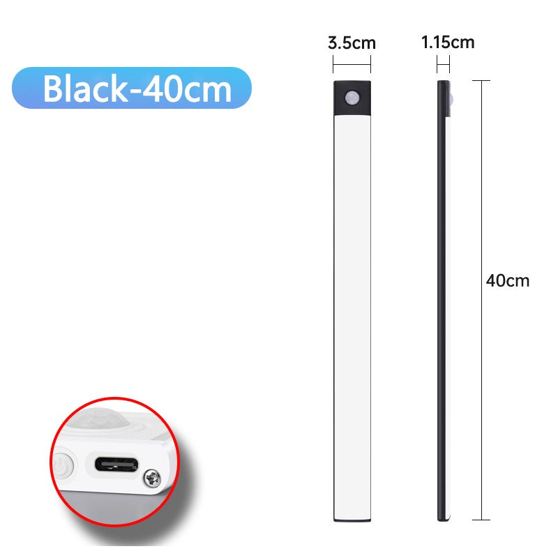 Luminária LED Sem Fio Bateria com 4 Semanas de Duração Recarregável com Sensor de Movimento Ultrafina
