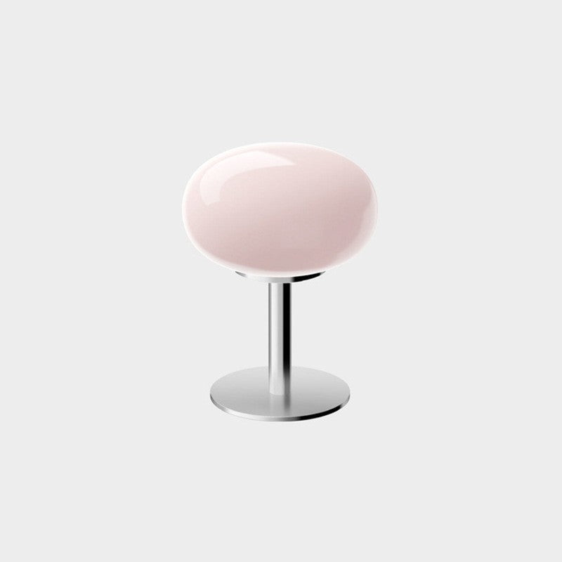 Abajur de Mesa de Vidro Macaron com Ajuste Tri Cromático e Proteção Ocular