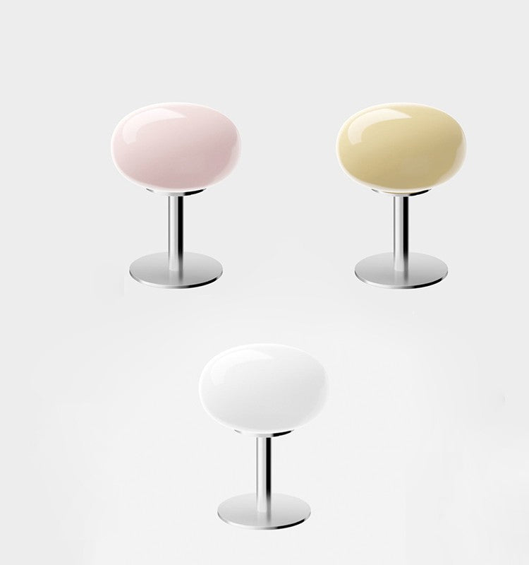 Abajur de Mesa de Vidro Macaron com Ajuste Tri Cromático e Proteção Ocular