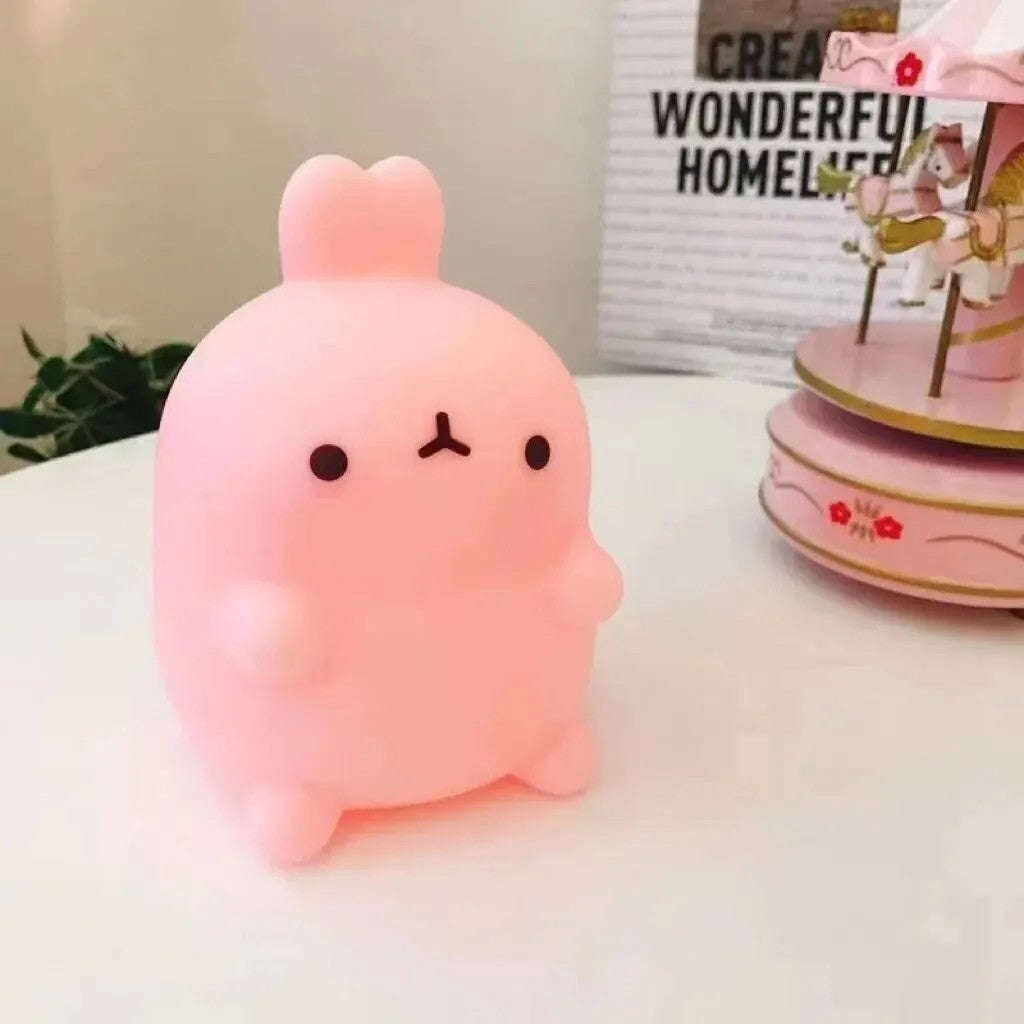 Luminária de Silicone LED Coelhinho Super Fofa e Delicada