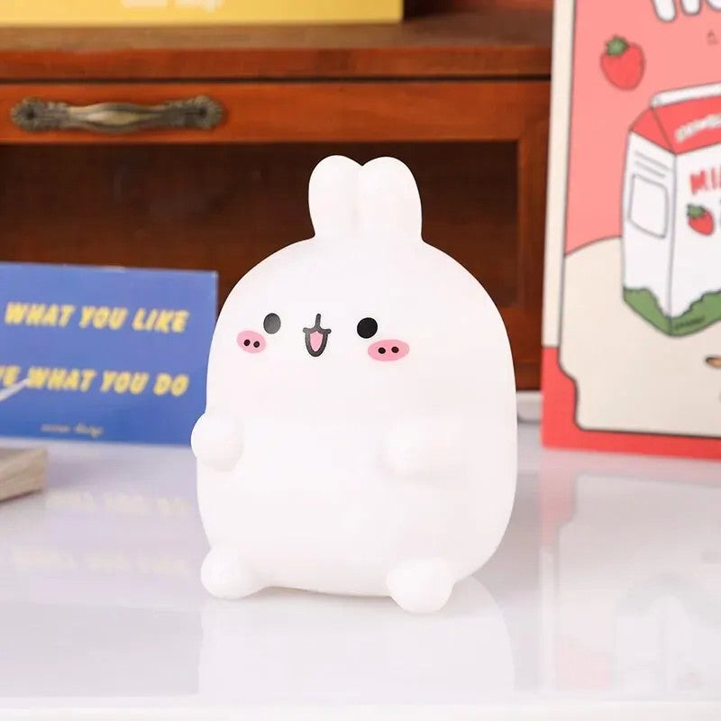 Luminária de Silicone LED Coelhinho Super Fofa e Delicada