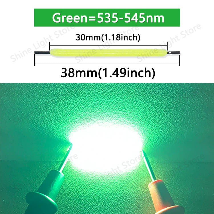 Kit de 10 a 1200 LEDs Filamento COB 3V 38mm para Decoração