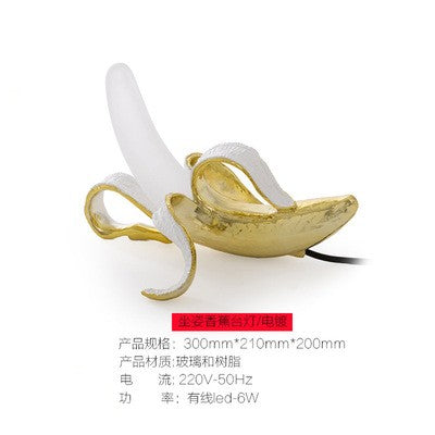 Luminária de Mesa Banana LED Criativa com Iluminação Confortável