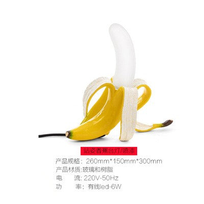 Luminária de Mesa Banana LED Criativa com Iluminação Confortável