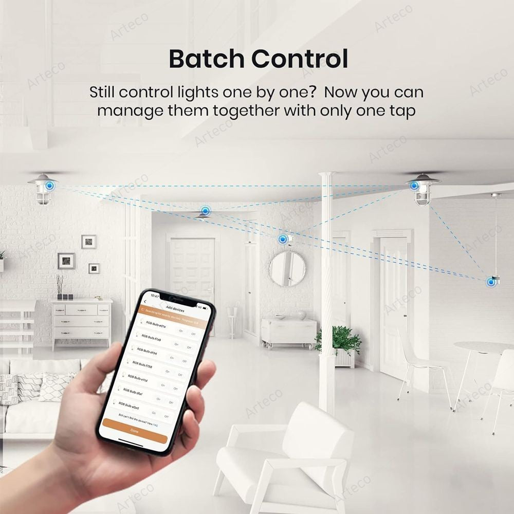 Lâmpada LED Inteligente com Controle via App Google e Alexa