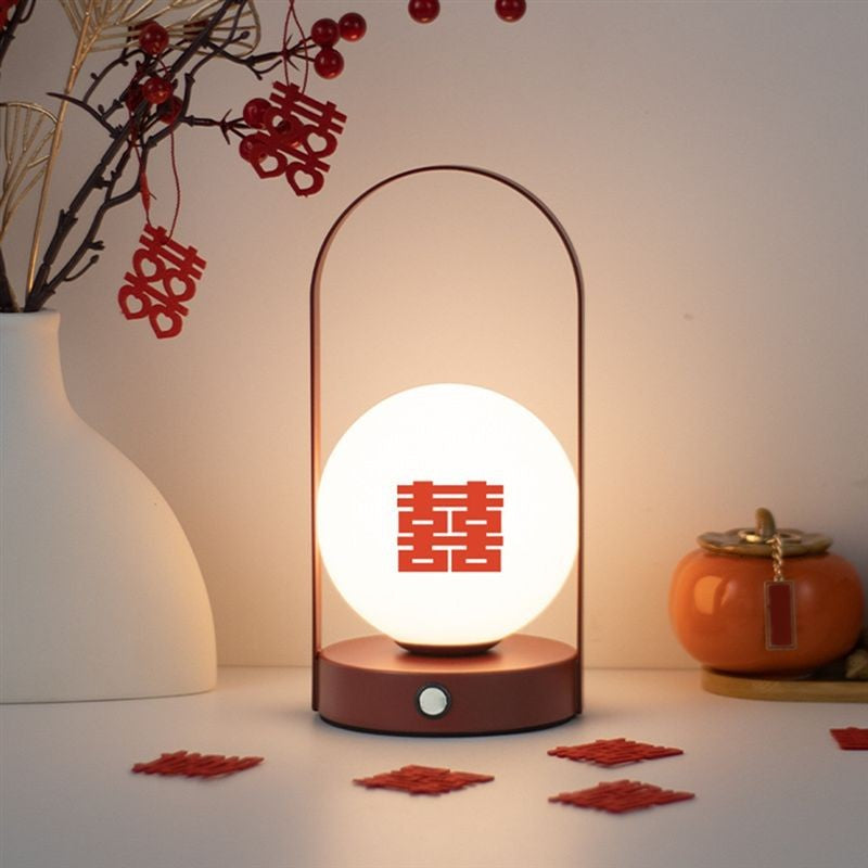 Luminária de Mesa LED Portátil de Metal Suspensa Para Áreas Externas e Internas