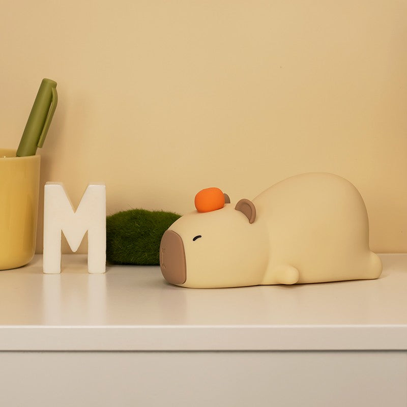 Luminária Capivara de Silicone com Bateria Recarregável USB