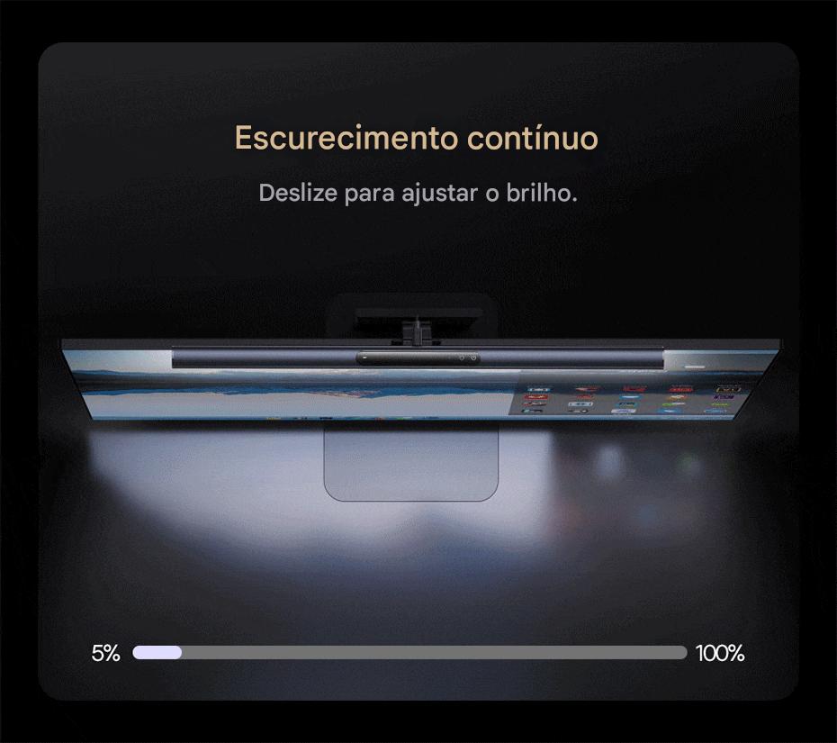 Luminária LED Magnética USB para Computador e Notebook com Luz Protetora Ocular