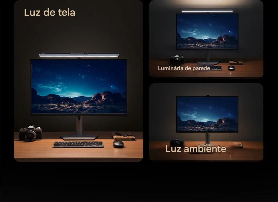 Luminária LED Magnética USB para Computador e Notebook com Luz Protetora Ocular