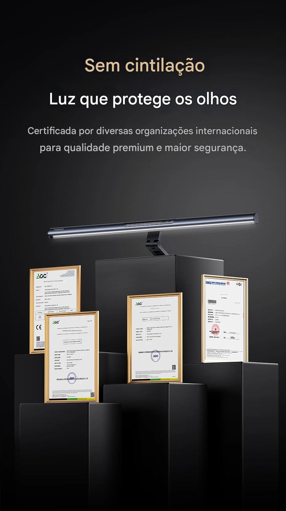 Luminária LED Magnética USB para Computador e Notebook com Luz Protetora Ocular