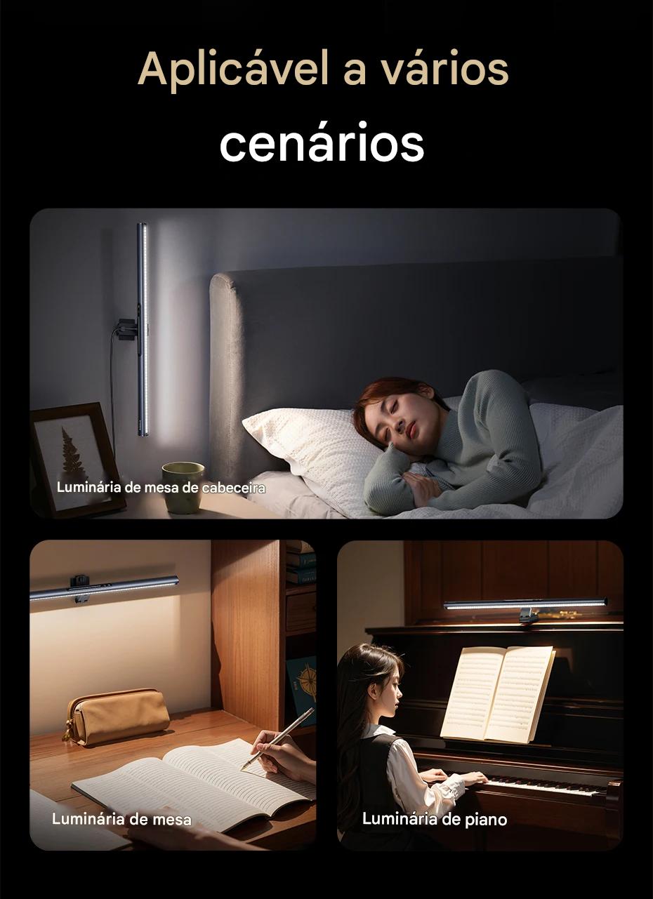 Luminária LED Magnética USB para Computador e Notebook com Luz Protetora Ocular